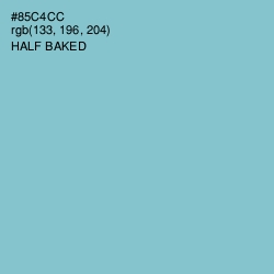 #85C4CC - Half Baked Color Image